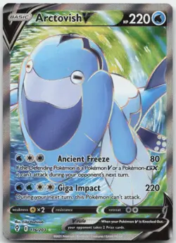 Arctovish V 176/203 SWSH07: Evolving Skies Pokemon Card NM - Image 1