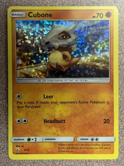 McDonald's 2018 Cubone Promo HOLO 7/12 English Pokemon TCG Card ✨✨ - Image 1