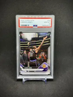 Lebron James 2025 Topps Now 23rd Season PSA 10 Gem Mint LA Lakers - Image 1