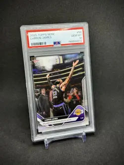 Lebron James 2025 Topps Now 23rd Season PSA 10 Gem Mint LA Lakers - Image 2