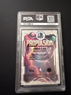 Topps Cosmic Chrome 2025 Cooper Flagg Propulsion #16 Mavericks Rookie PSA 9 - Image 2