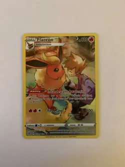 Pokemon TCG Flareon Sword & Shield: Brilliant Stars Tg01/Tg30 Holo Secret Rare - Image 1