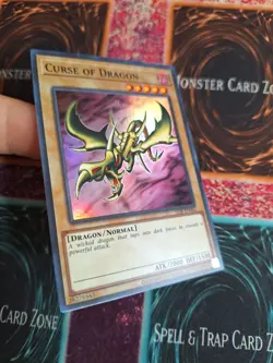 Yu-Gi-Oh! Curse of Dragon LOB-EN066 Super Rare Unlimited Near Mint - Image 2