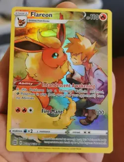 Flareon TG01/TG30 Ultra Rare SWSH09: Brilliant Stars Trainer Gallery NM 2022 - Image 1