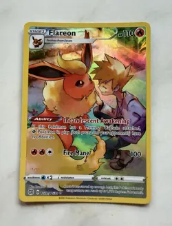 Flareon TG01/TG30 Brilliant Stars Trainer Gallery Full Art Holo UR English - Image 1