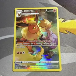 Pokemon TCG Flareon TG01/TG30 Trainer Gallery Card Brilliant Stars Near Mint NM - Image 1