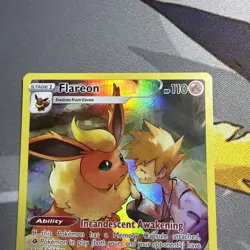 Pokemon TCG Flareon TG01/TG30 Trainer Gallery Card Brilliant Stars Near Mint NM - Image 3