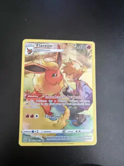 Pokemon TCG Flareon TG01/TG30 Trainer Gallery Card Brilliant Stars Near Mint NM - Image 1