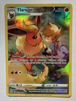 Pokemon TCG Flareon TG01/TG30 Ultra Rare Card Brilliant Stars - Image 1