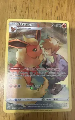 Flareon TG01/TG30 Swsh09: Brilliant Stars Trainer Gallery Holo - Image 1