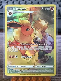 Flareon TG01/TG30 Holo Brilliant Stars Trainer Gallery Pokemon NM/M - Image 1