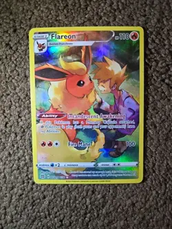 Pokemon Flareon TG01/TG30 Brilliant Stars Trainer Gallery Holo LP/NM - Image 1