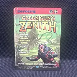 Green Sun's Zenith Showcase Special Guest Magic The Gathering Mtg - Image 1