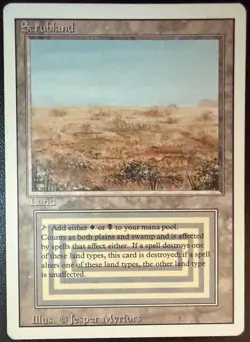 Scrubland Revised MTG EXC _ Free US shipping - Image 1