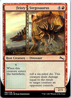 Feisty Stegosaurus Foil Magic The Gathering Unstable NM - Image 1