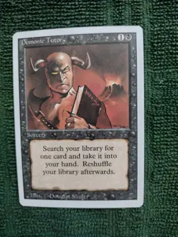 Magic The Gathering - DEMONIC TUTOR - Revised Edition 1994 - Image 2