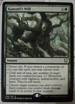 Kamahl's Will 238 Rare Commander Legends MTG Near Mint - Image 1