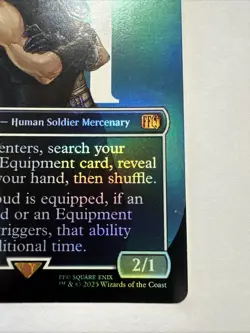 1x Cloud, Midgar Mercenary - Foil - Borderless Light Play MTG Magic - 375 - Image 5