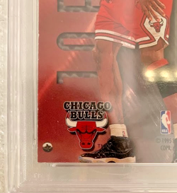 1995 METAL SILVER SPOTLIGHT #13 MICHAEL JORDAN NM-MT PSA 8 - Image 3