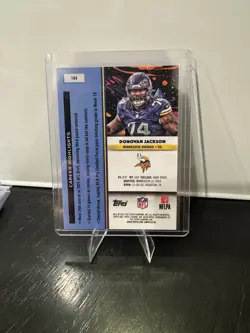 2025 Topps Chrome Cosmic Donovan Jackson Rookie Red Flare Refractor #/5 Vikings - Image 2