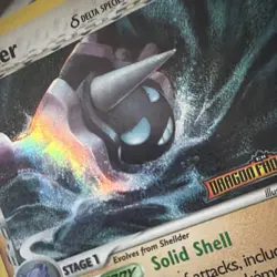 Pokemon Cloyster 14/101 Dragon Frontiers Stamped Delta Species Reverse Holo MP - Image 2