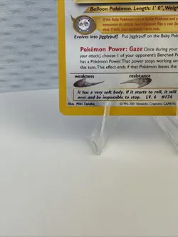 Vintage Pokemon TCG Igglybuff Neo Discovery Uncommon Card 40/75 - NM - Image 5