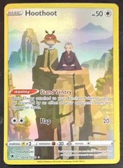 Pokemon TCG Hoothoot TG12/TG30 Astral Radiance TG Holo Ultra Rare Eng 2022 - Image 1