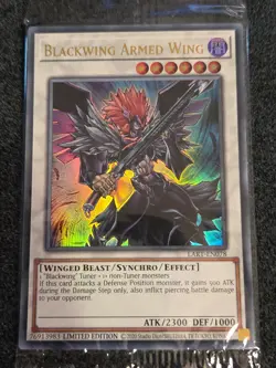 Yu-Gi-Oh Blackwing Armed Wing- LART-EN078 Sealed NM Ultra Lost Art - Image 1