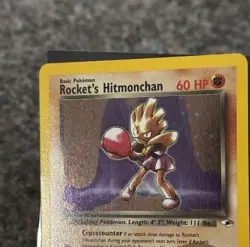 Pokemon TCG Rockets Hitmonchan Holo Rare Card 11/132 Gym Heroes - Image 2