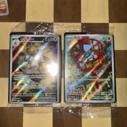 x2 Mega Evolution Promo Card Set Full Art - Alakazam 009 + Riolu 010 Pokemon TCG - Image 1