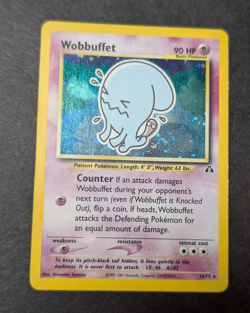 Nintendo Pokemon TCG Wobbuffet 16/75 Neo Discovery Holo 1st Ed English 2001 90HP - Image 1