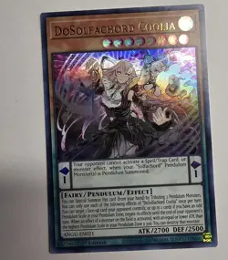 Yugioh DoSolfachord Coolia ANGU-EN021 Ultra Rare 1st Ed lightly played - Image 1
