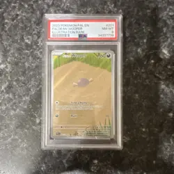 Pokemon SV02 Paldea Evolved Paldean Wooper 221/193 IR Holo PSA 8 EN 2023 - Image 1