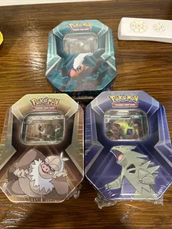 Pokemon TCG Slaking,Tyranitar & Darkrai - Lot Of 3 New Sealed Collectors Tins🔥 - Image 1