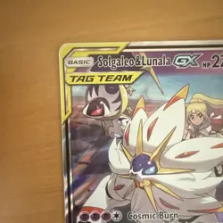 Solgaleo & Lunala GX TAG TEAM 75/236 Cosmic Eclipse Holo Ultra Rare HP270 EN - Image 2