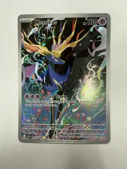 Pokemon TCG Xerneas 091/086 Me04: Chaos Rising Illustration Rare Holo NM - Image 2