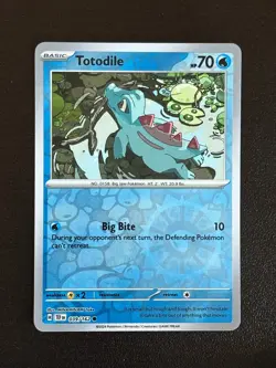 Totodile 039/162 Common Temporal Forces Pokemon Reverse Holo Lightly Played - Image 1