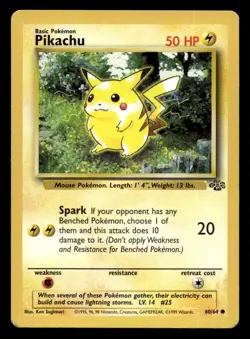 Jungle Pikachu #60/64 Pokemon TCG Single Card - Image 1