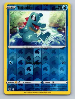 Totodile 055/264 Common Fusion Strike Pokemon Near Mint Reverse Holo - Image 1