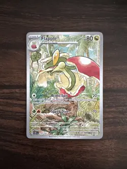 Pokemon TCG Flapple 210/191 Illustration Rare SV08 Surging Sparks NM Condition - Image 1