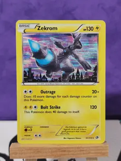 Pokemon TCG Zekrom Holo Rare Legendary Treasures Edition - Image 1