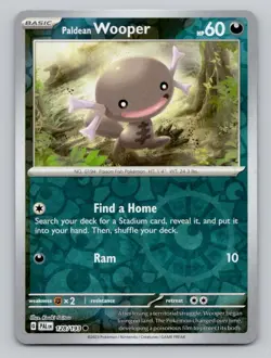Paldean Wooper 128/193 Common Paldea Evolved Pokemon Reverse Holo Near Mint - Image 1