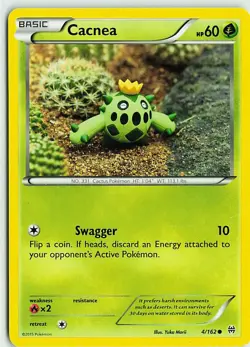 Cacnea 4/162 Common BREAKthrough Pokemon Lightly Played - Image 1