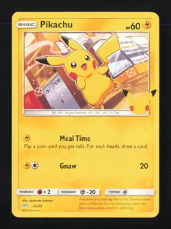Pikachu 025/025 Promo McDonald's 25th Anniversary Promos Pokemon MP - Image 1