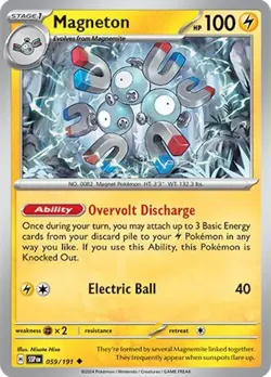 Magneton 059/191 | Surging Sparks | Uncommon Non Holo | NM Pokemon Card - Image 1