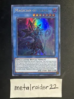 Yugioh Magician of Chaos DUPO-EN001 Duel Power Ultra 1st Edition Near Mint - Image 1