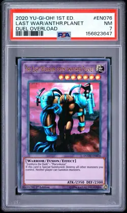 Yu-Gi-Oh The Last Warrior from Another Planet 1st Ed PSA 7 Graded LOW POP POP 1 - Image 5