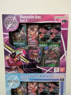One Piece TCG Illustration Box Volume 3 and Volume 4 Bundle Factory Sealed - Image 4