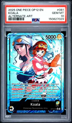 2025 One Piece Op12 Legacy Of The Master #081 Koala Alternate Art PSA 10 - Image 1