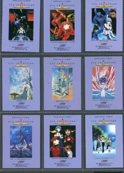 1996 Carddass Masters Evangelion Rei Ayanami PP10-PP18 Part 1 BANDAI 9 Card Set - Image 2